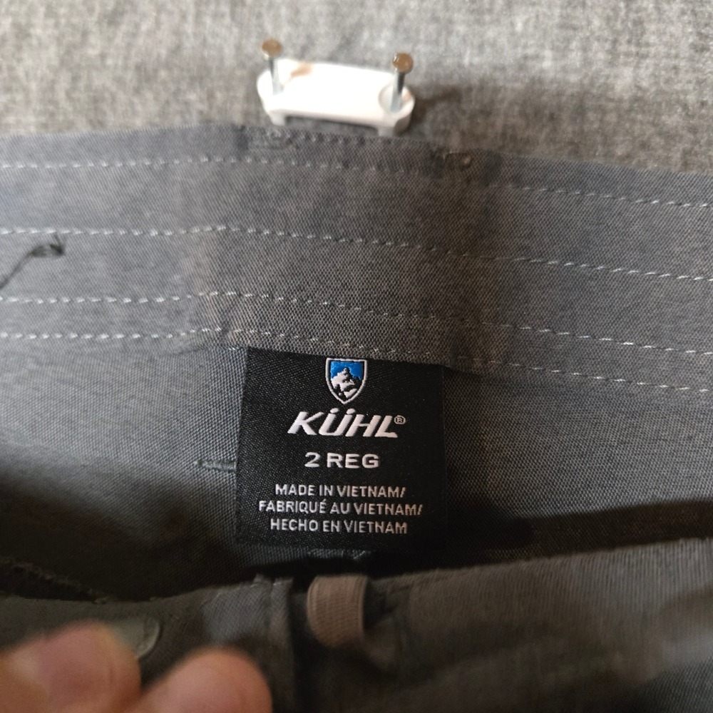 KUHL Trekr Straight Leg Hiking Pants Womens Size 2 Regular Gray Outdoor 6235 - Picture 2 of 10
